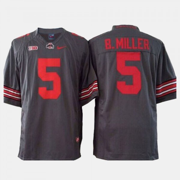 Ohio State Buckeyes Braxton Miller Men's #5 Gray College Football Jersey 2404RURT6